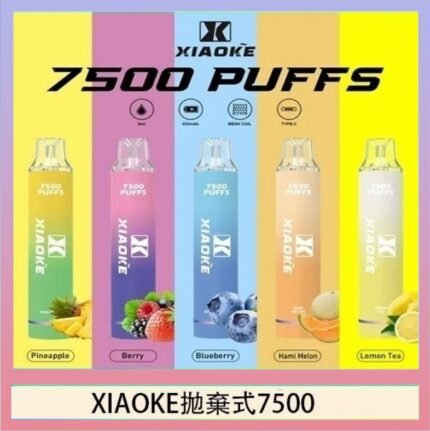 梟客XIAOKE一次性電子菸拋棄式7500口